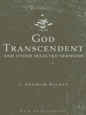 cover image of God Transcendent and Other Selected Sermons